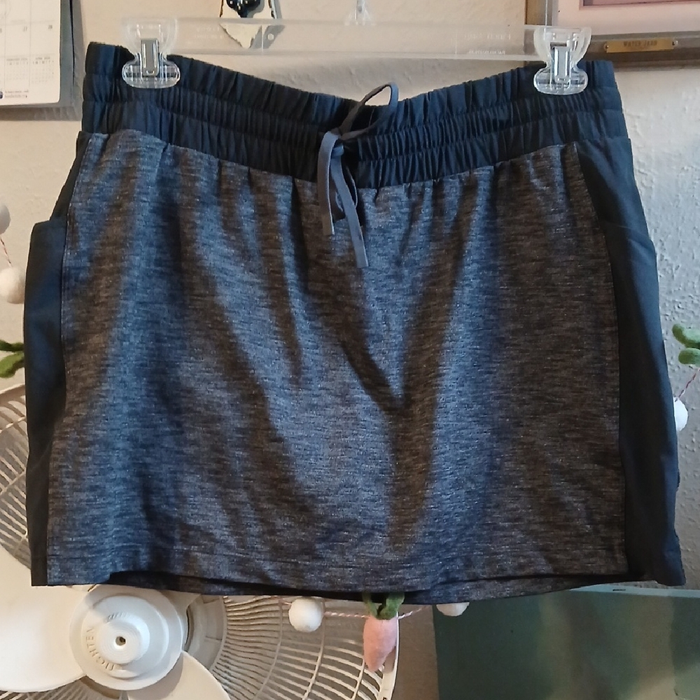 Athleta Navy Blue Skort  with Textured Design